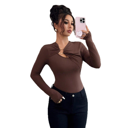 A long-sleeved top