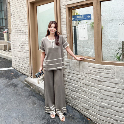 A women's knitted suit