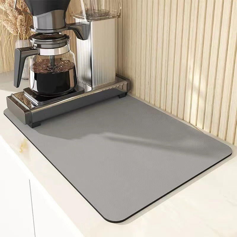 A Solid color kitchen drain pad New diatom mud desktop pool Wear-resistant suction pad Anti-scalding heat insulation pad