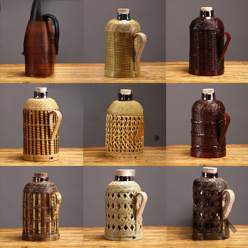 A bamboo kettle