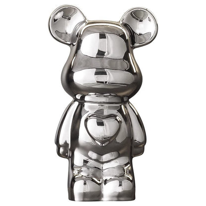 A cartoon love bear violent bear ornament