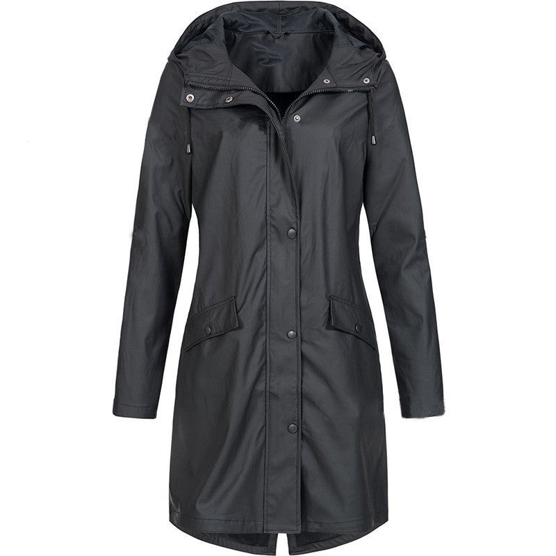 A hooded jacket
