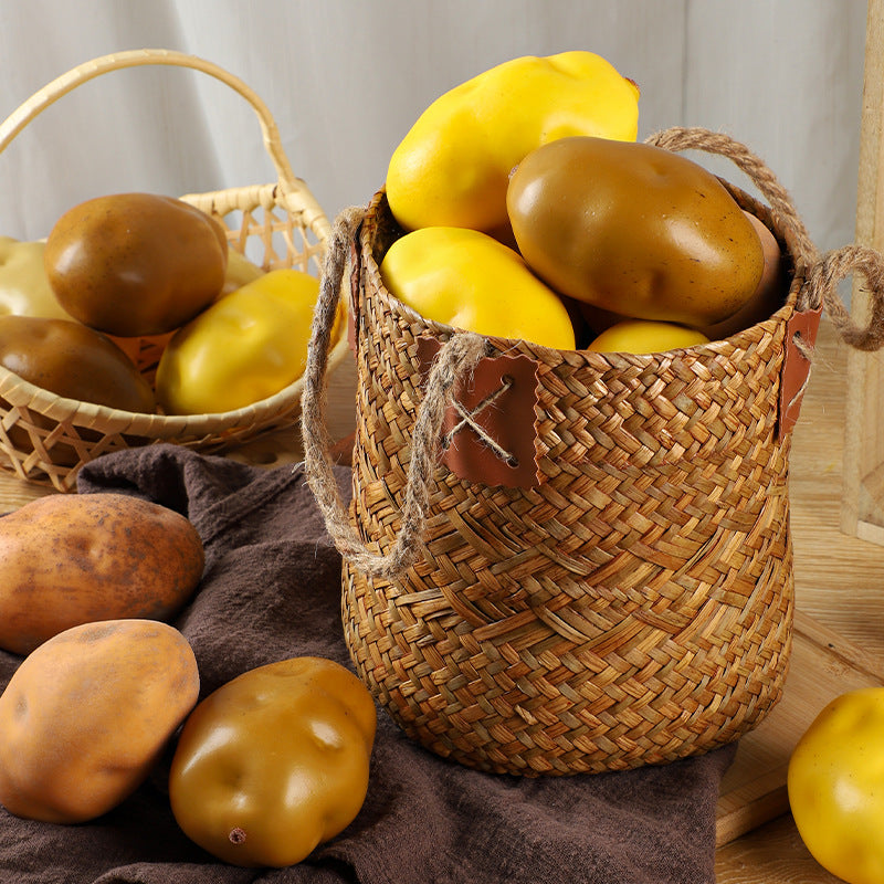 A Simulated Potato Vegetable Model Foam Fake Potato Shooting Film and Television Props Children's Early Education Cabinet Decoration