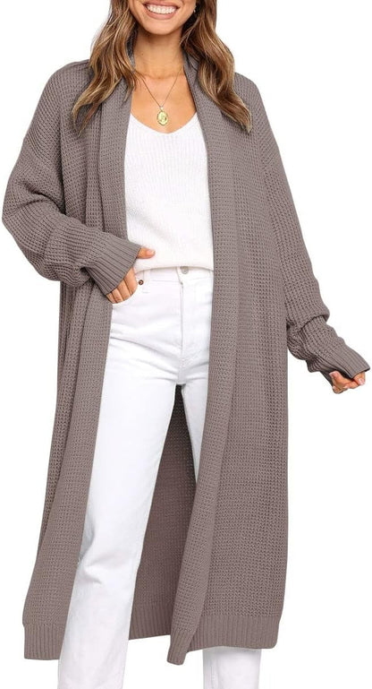 A knit sweater jacket