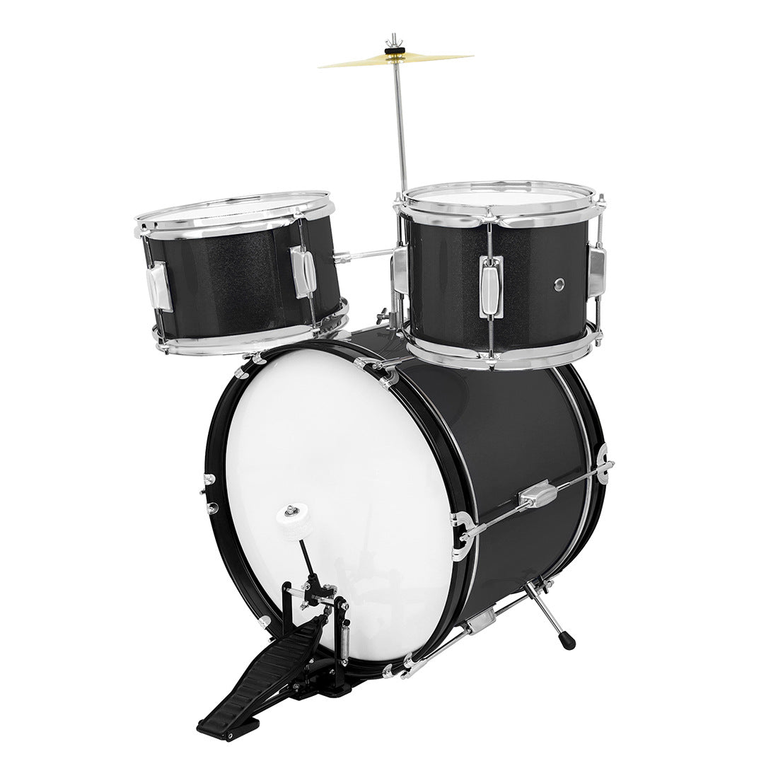 A foreign trade children's drum kit practice drum beginner test playing jazz drum 3 drum 1 cymbal percussion instrument early education gift