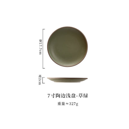 A Western food plate ceramic tableware