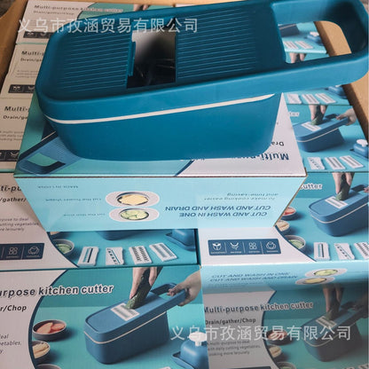 A shredded potato artifact, multi-functional cutting and shredding kitchen, household slicing, shredding, silk applicator, multi-purpose for salad
