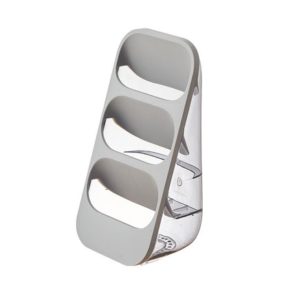 A Three-layer shelf Floor-mounted plastic chopstick cage Knife storage rack Drain chopstick cage Kitchen knife rack