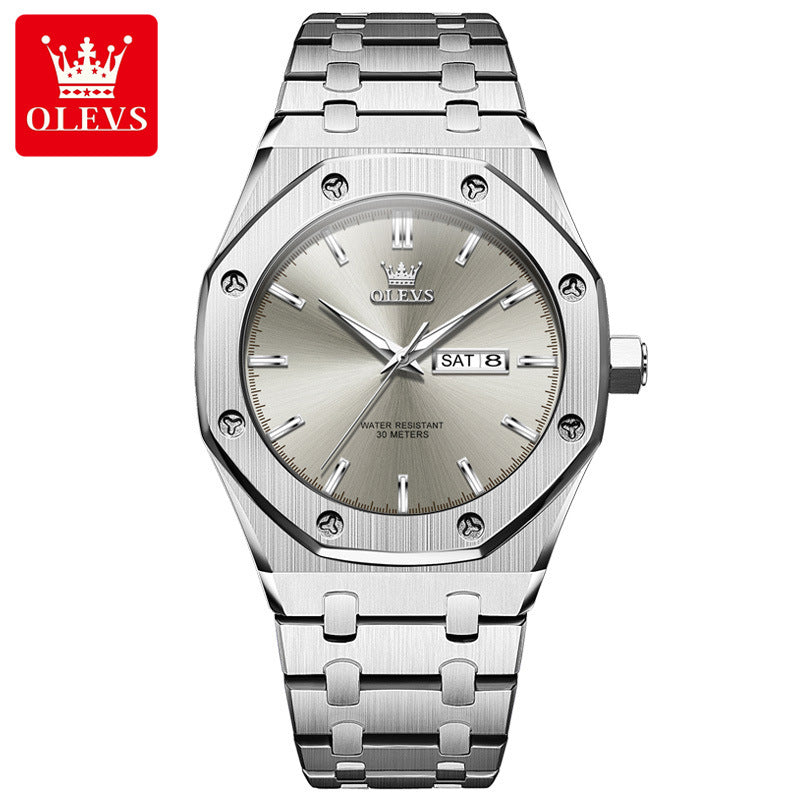 Custom watch design A watch automatic ultra-thin square luminous steel belt