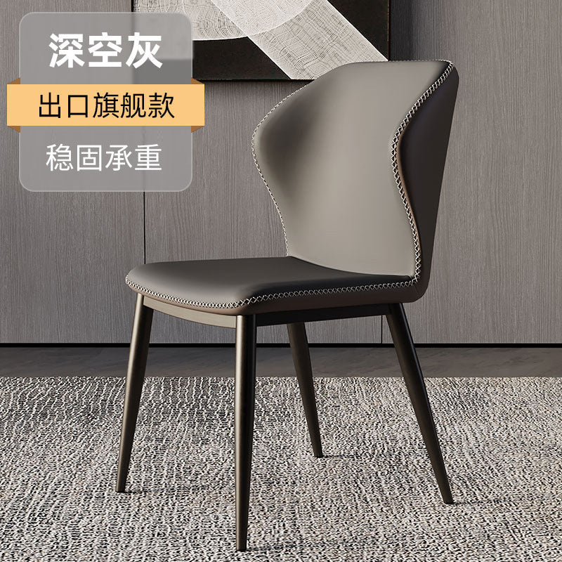 A leather chair backrest chair