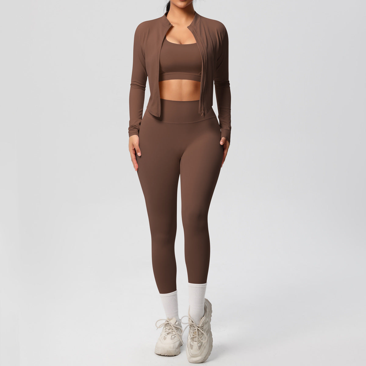 A Tight Yoga Vest Jacket Shockproof Beauty Back Sports Bra Pilates Running Outdoor Yoga Clothing