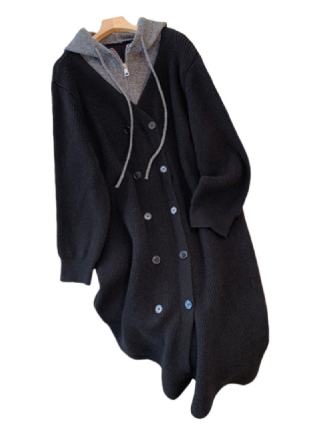 P long knitted jacket