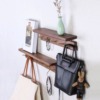 P black walnut hat rack