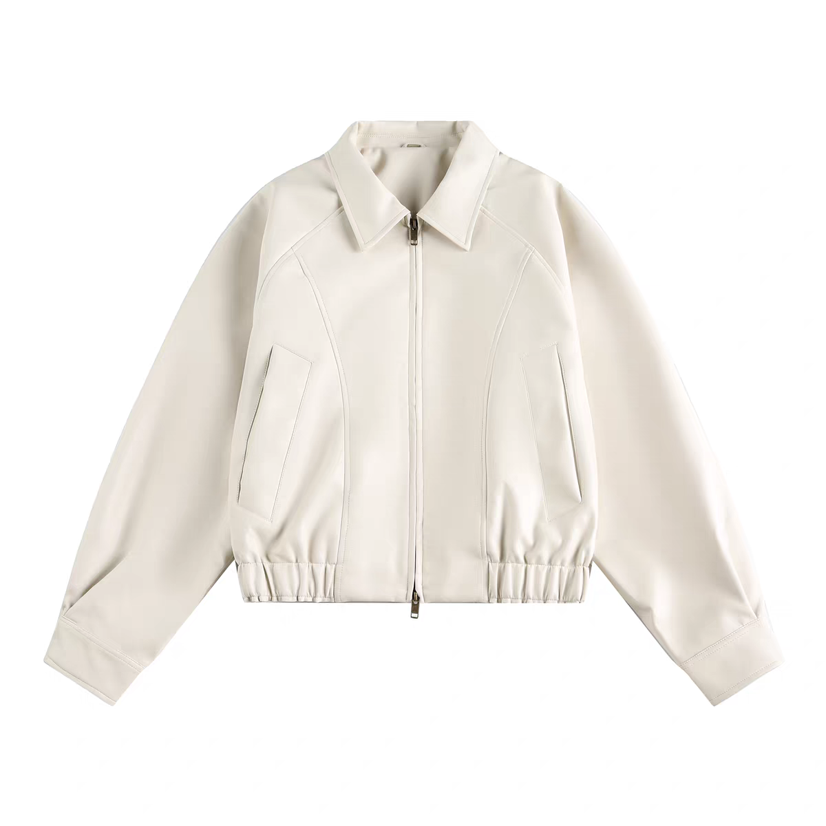P autumn new American retro street style double zipper