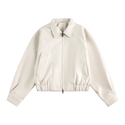 P autumn new American retro street style double zipper