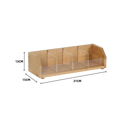 P Wooden tea bag storage box Finishing box