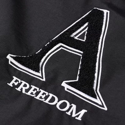 B2-m7 New Spring and Autumn Letter Embroidery Tooling Baseball Clothing Men's and Women's Black Loose Simple Thin Couple Clothing Jacket - Mixbatch