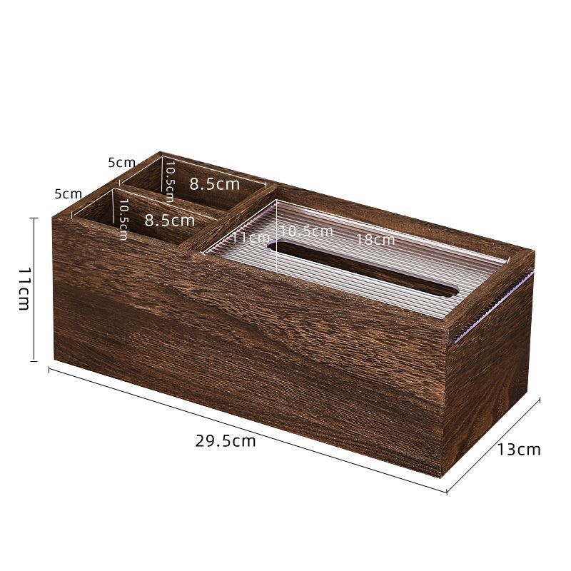 P Solid wood living room household pumping carton meal carton wood