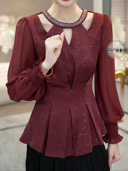 A long-sleeved top