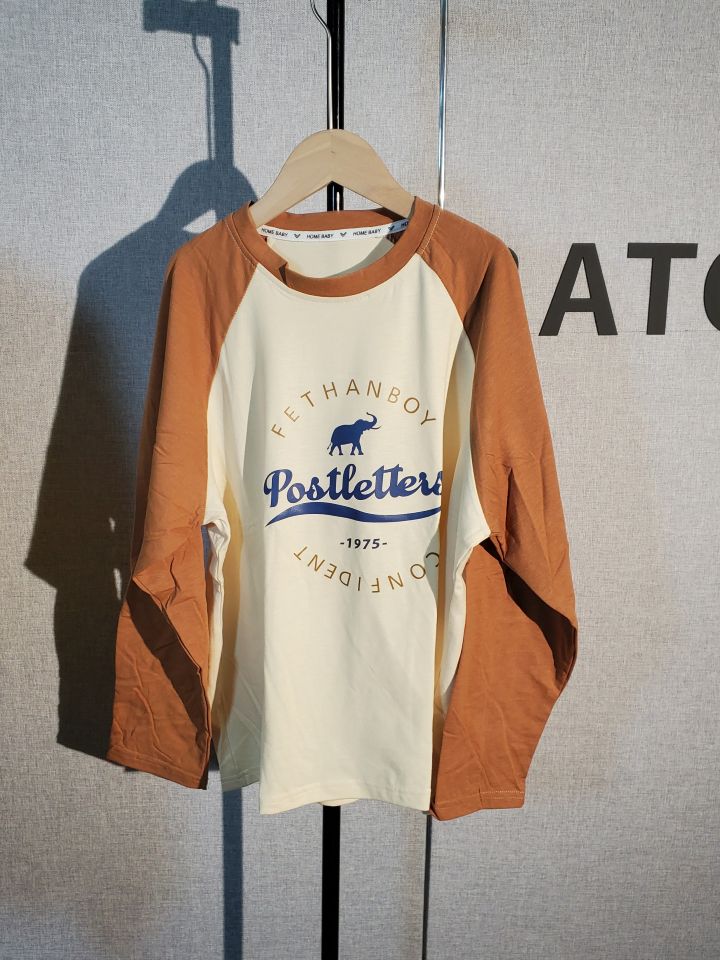 B2-m8 100% COTTON Children's  spring and autumn clothes long-sleeved pure cotton  top - Mixbatch
