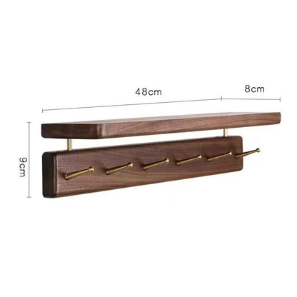 P black walnut hat rack