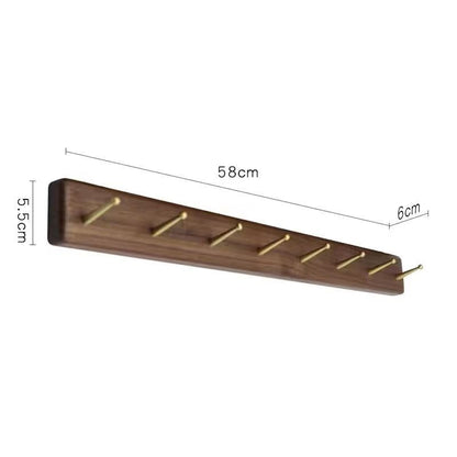 P black walnut hat rack
