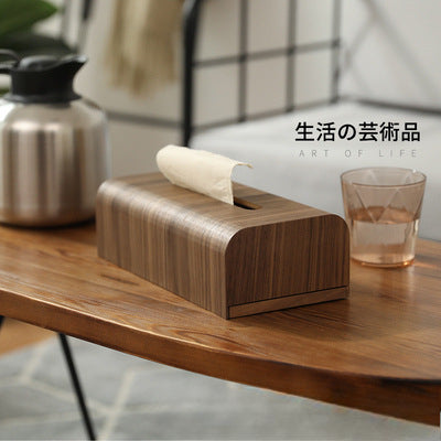 A Wooden tissue box