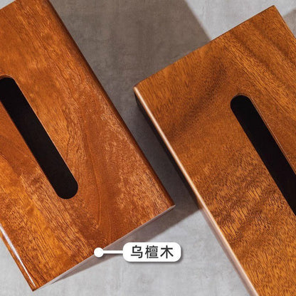 P ebony solid wood tissue box