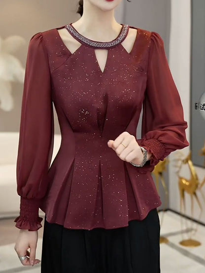 A long-sleeved top