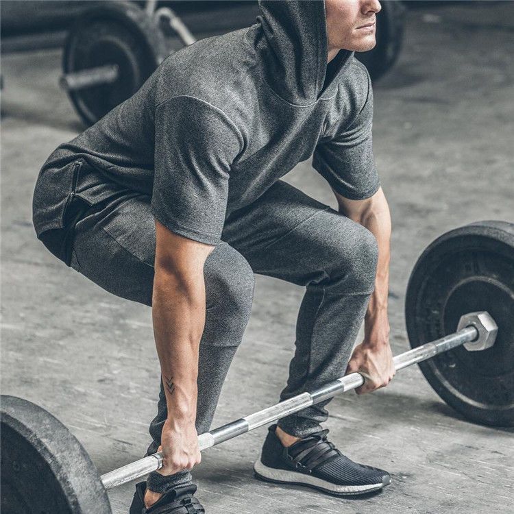 P Sports Men's Spring and Autumn Slim-fit Pants Running Training Tie Foot Embroidery Casual Elastic Slim-fit Cotton Pants