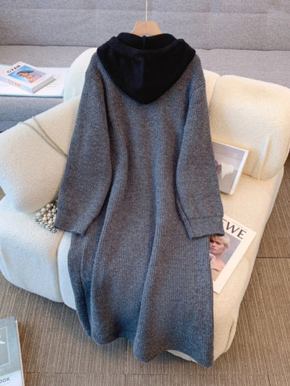 P long knitted jacket