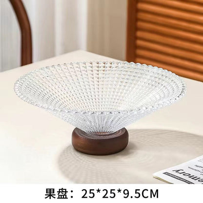 P glass fruit plate