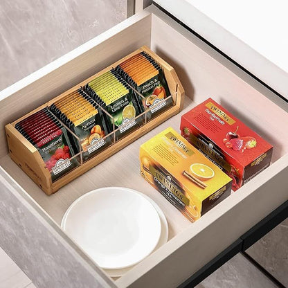 P Wooden tea bag storage box Finishing box