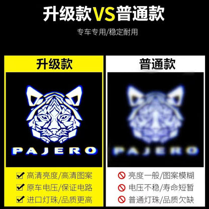 P Mitsubishi PAJERO Welcome Lights V87V93V97 Grandi Car Door Modification Interior Projection Atmosphere